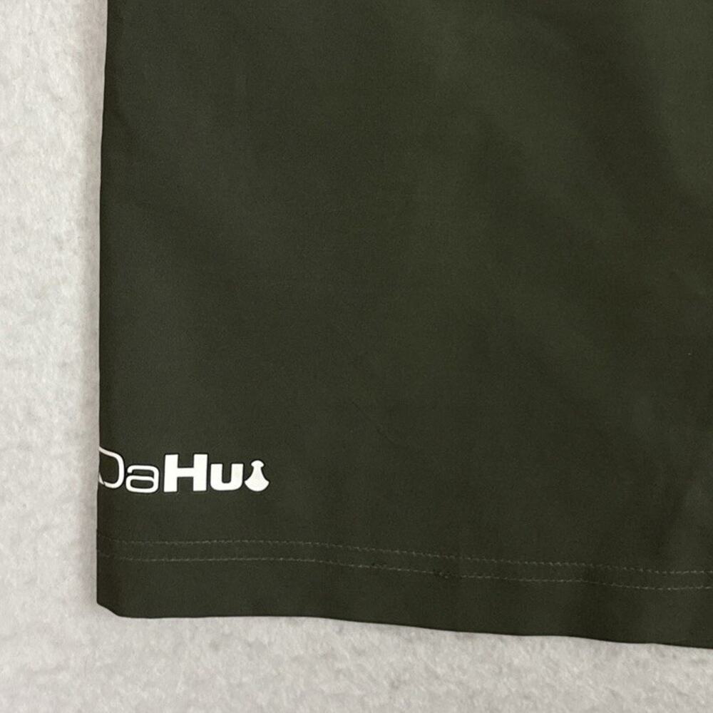 Da Hui Board Shorts Men’s Size 38 Olive Green Tribal Surf Swim - Picture 8 of 10